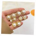 Hot Sale Korean Baroque Small Mother Freshwater Drop Hoop Jewelry Women Pearl Earrings