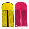 Hot Design 12 X 23.6 Inch Non-Woven PVC Wig Bag With Lock Zipper Recyclable Hair Wig Packaging for Gifts With Custom Print Logo