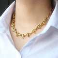 Trendy Newest Elegant Fine Custom 45cm 48cm Necklaces Jewelry Sliver Charms Chain Long Necklace for Women Smart Girls Gold