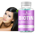 Aeglewell Factory Supply OEM Beauty Hair Skin Nails Biotin Collagen Gummy Skin Brighten Vitamin Vegan Biotin Collagen Gummies