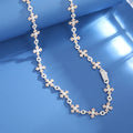 Factory Price Luxury Hip Hop Jewelry Mens 12mm 925 Sterling Silver VVS Moissanite Diamond Iced Out Cross Link Chain Necklace