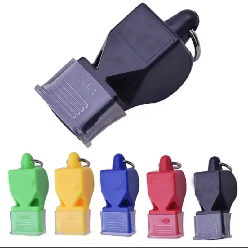 Referee Whistles with Lanyards  Sport Plastic Whistle for Football Sports Lifeguards