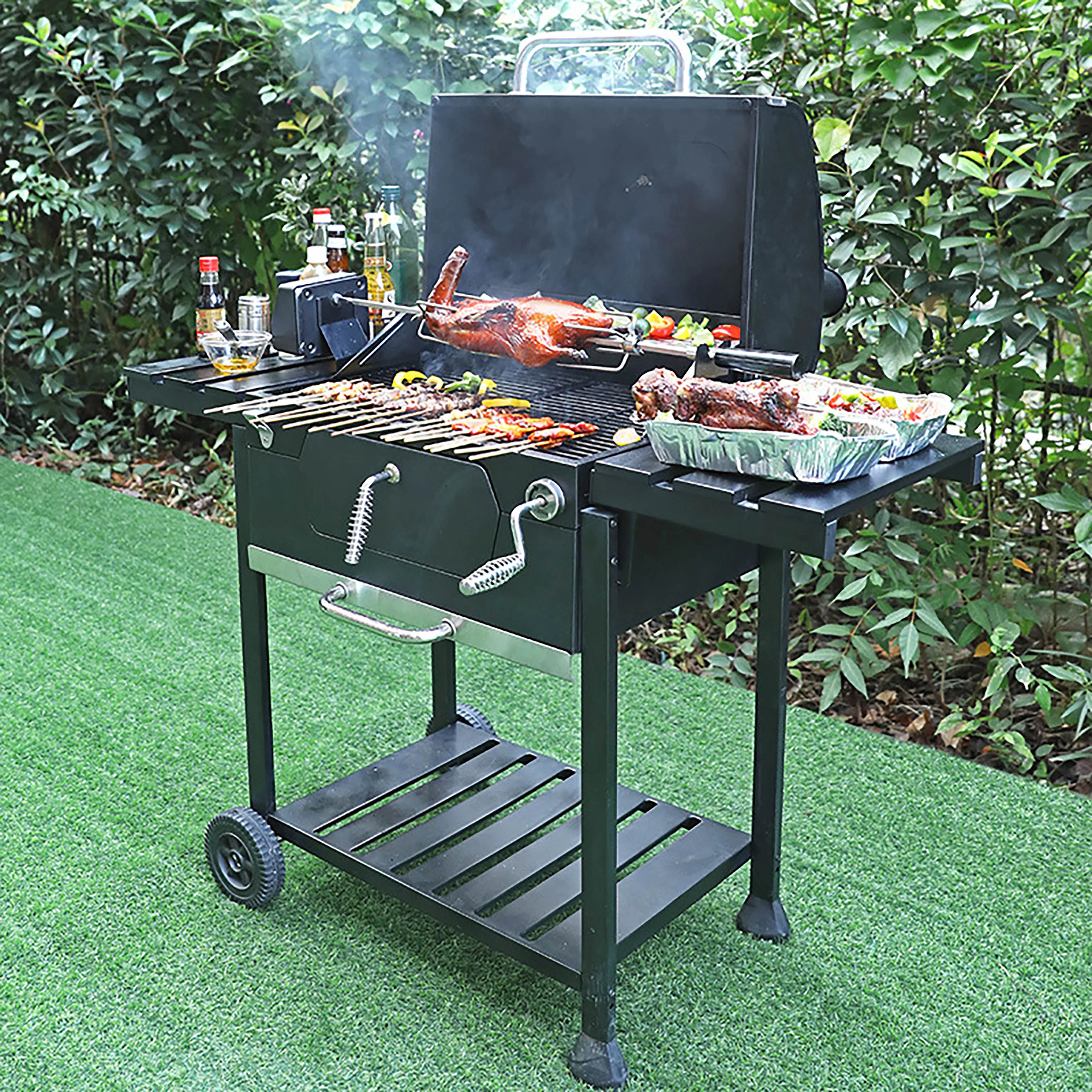 hot Selling Outdoor Garden Camping Party Grill Iron BBQ Oven Folding Portable BBQ Barbecue Grills