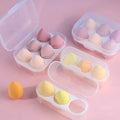 Best Selling Eco-friendly 3PCS/Box Multi Color Beauty Sponges Set With Egg Box Beauty Esponja De Maquiagem