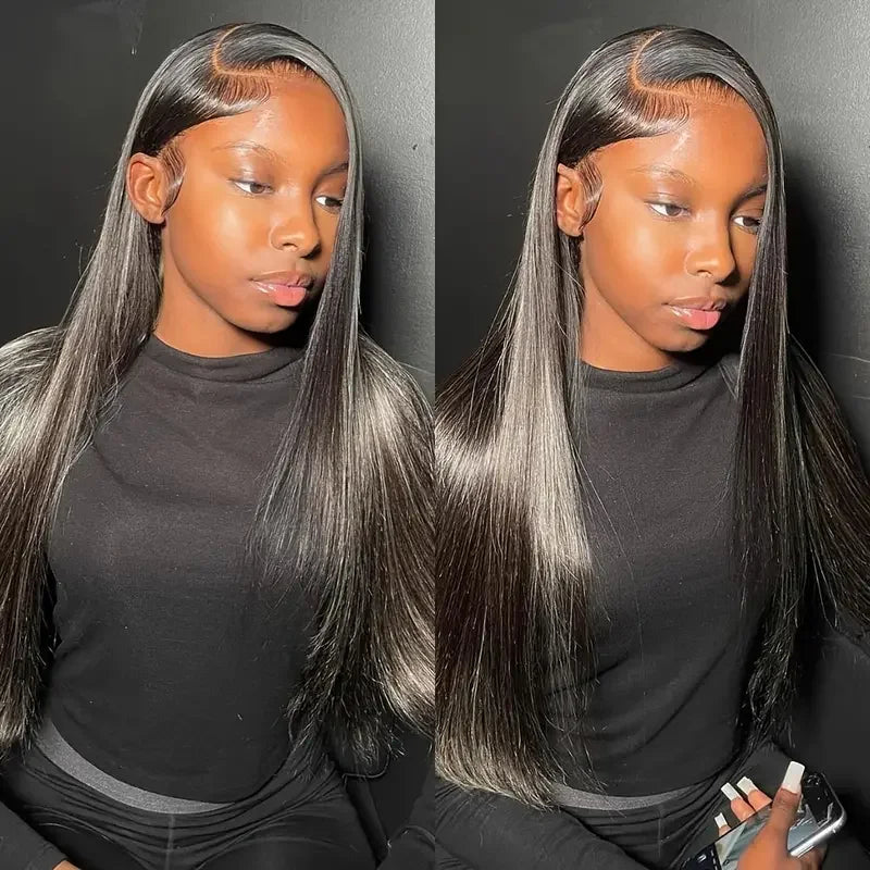 Wholesale Double Drawn 13X4 Swiss Lace Frontal WigRaw Virgin Cuticle Aligned WigBrazilian Human Hair Lace Front Wig