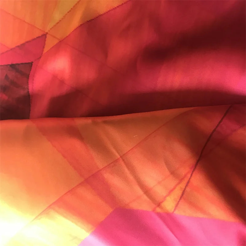 Hot Sale Pure 100% Silk Print Viscose Satin Fabric From China Factory