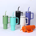 US Stock Portable 40oz Insulated Sports Ceramic Cup Third Generation 304 Stainless Steel Mug with Straw Office Travel Compliant