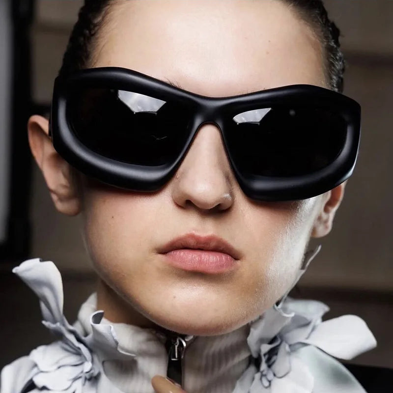 Y2K Sunglasses 2023 Vintage Personality New Styles Ins Candy Color Sunglasses for Women Men PC Frame Blue White Gold Red Yellow