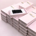 Wholesale Custom Label Mink Lashes Tray Soft CC/DD Curl 0.03 0.05 0.07 Matte Eyelash Extension Box Packaging