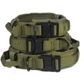 Wear-resistant Outdoor Customize  Tactical Design Training Print Pet Dog Neck Collars