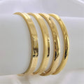 MARONEW 18k Gold Plated Angle Minimalist Wholesale Charms Bangle Rose Gold Chunky Fashion Jewelry Bracelets Bangles  Armreif