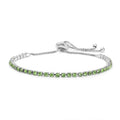 Newest Cubic Zirconia Cluster Bolo Bracelet Minimalist Iced Out Bracelet Adjustable Charm Tennis Bracelet for Women