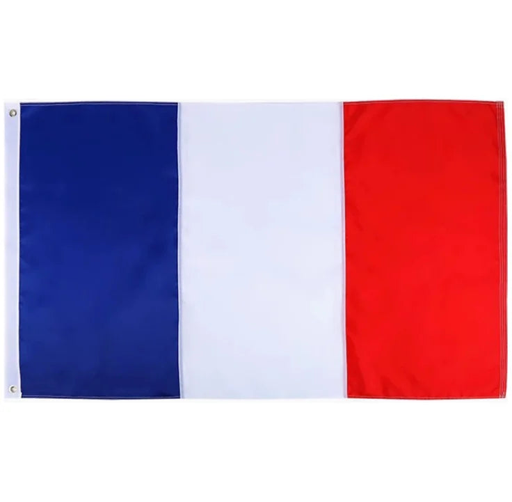 48h Fast Delivery 3X5 Customized Logo Printing Flags Wholesale Promotional Advertising Flag Banner Custom France Flag
