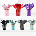 Wholesale Food Grade 12 PCS Colorful Silicone Kitchen Utensil Set Heat Resistant Kitchenware Set for Kitchen Use