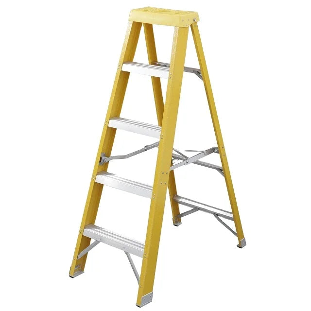 Insulation Ladder Good Quality Cheap Security Household Fiberglass 5 Step Foldable Step Ladder Fiberglass Ladders