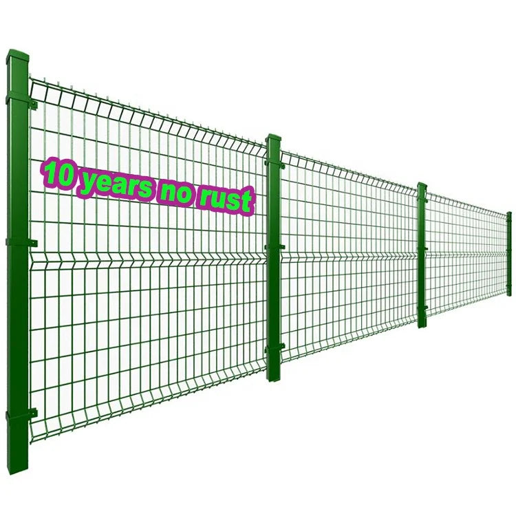 Coated Welded Bilateral Wire Mesh Fence Different Types of  Wire Mesh Fence