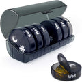 Large Capacity 7-Day Weekly AM PM Pill Organizer 2 Times Daily Capacity Pill Box for Pills Vitamins Fish Oil and Supplements