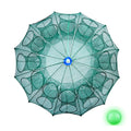 Folded Portable 4-6-8-10-12-16-20-24 Hole Automatic Fishing Shrimp Trap Fishing Net