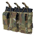 IDOGEAR 500D Nylon Triple Kangaroo Mag Pouch Tactical Molle Pouches Magazine Pouch for 5.56mm 9mm