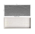 New Rectangle Precast Garden Concrete Rock Stone Pavement Tile Cement Plastic Mold MegaBDM