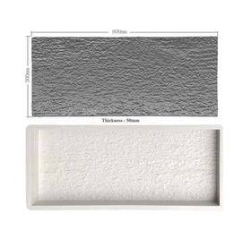 New Rectangle Precast Garden Concrete Rock Stone Pavement Tile Cement Plastic Mold
