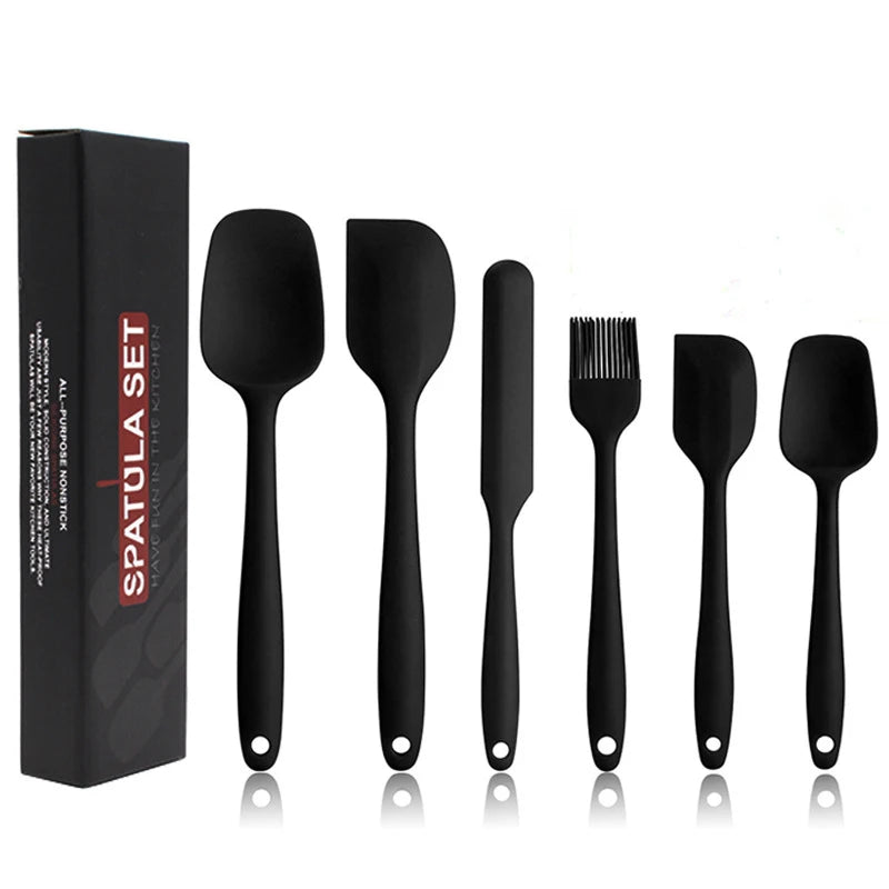 6 Pcs Set Portable Non Stick Camping Kitchen Dining Utensil Set Heat Resistance Kitchen Wares Set Cooking Utensil