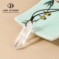 Fashion Natural White Crystal Pillar Necklace Custom Jewelry Personality Clear Crystal Crystal Healing Stones Unique Necklace