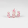 Acrylic Dice 7pcs Dice Set Resin Polyhedron Dice with Wooden Box for RPG DND TRPG Tabletop Game Board Game