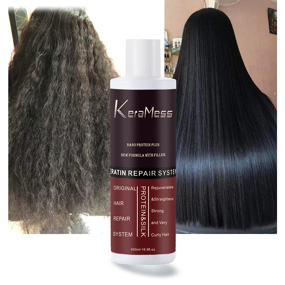 Wholesale Long Lasting Straight Effect Hydrolyzed Keratin 8% Argan Oil Caviar Hair Smoothing Cream Keratin Hair Treatment