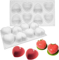 Love Diamond Heart Cake Chocolate Silicone Mold 8-Cavities Valentine Day Baking Pan Molds for DIY Mousse