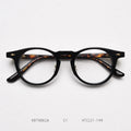 Vintage Round Punk Acetate Optical Glasses Frames Men Handmade High-Grade Spring Leg Glasses Women Punkfashion Eyeglasses