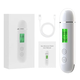 Portable Mini Facial Skin Analyzer Machine LCD Display Home Use Skin Care Tester Detector ABS Material