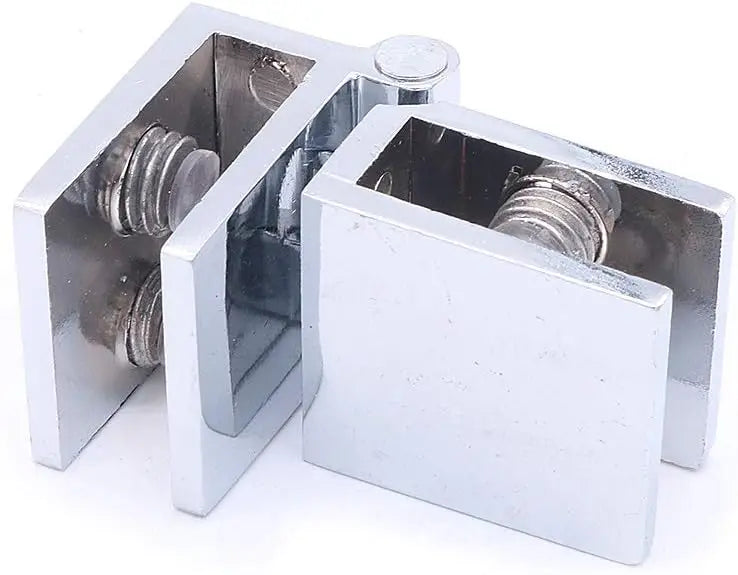 Stainless Steel Hinges 90 Degree Bilateral Clip Home Glass Clamp Zinc Practical Durable Cabinet Door Hinge