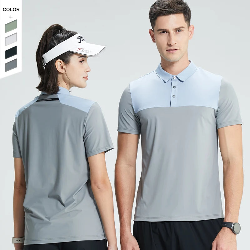 New Design Assorted Colors Breathable Lightweight Turn-Down Collar Gym Short Sleeves T-Shirts for Men Running Fitness Polo Shirt