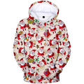 Fitspi Wholesale Custom 3d Printed Christmas Hoodie Pullover Sweatshirt Dropshiping
