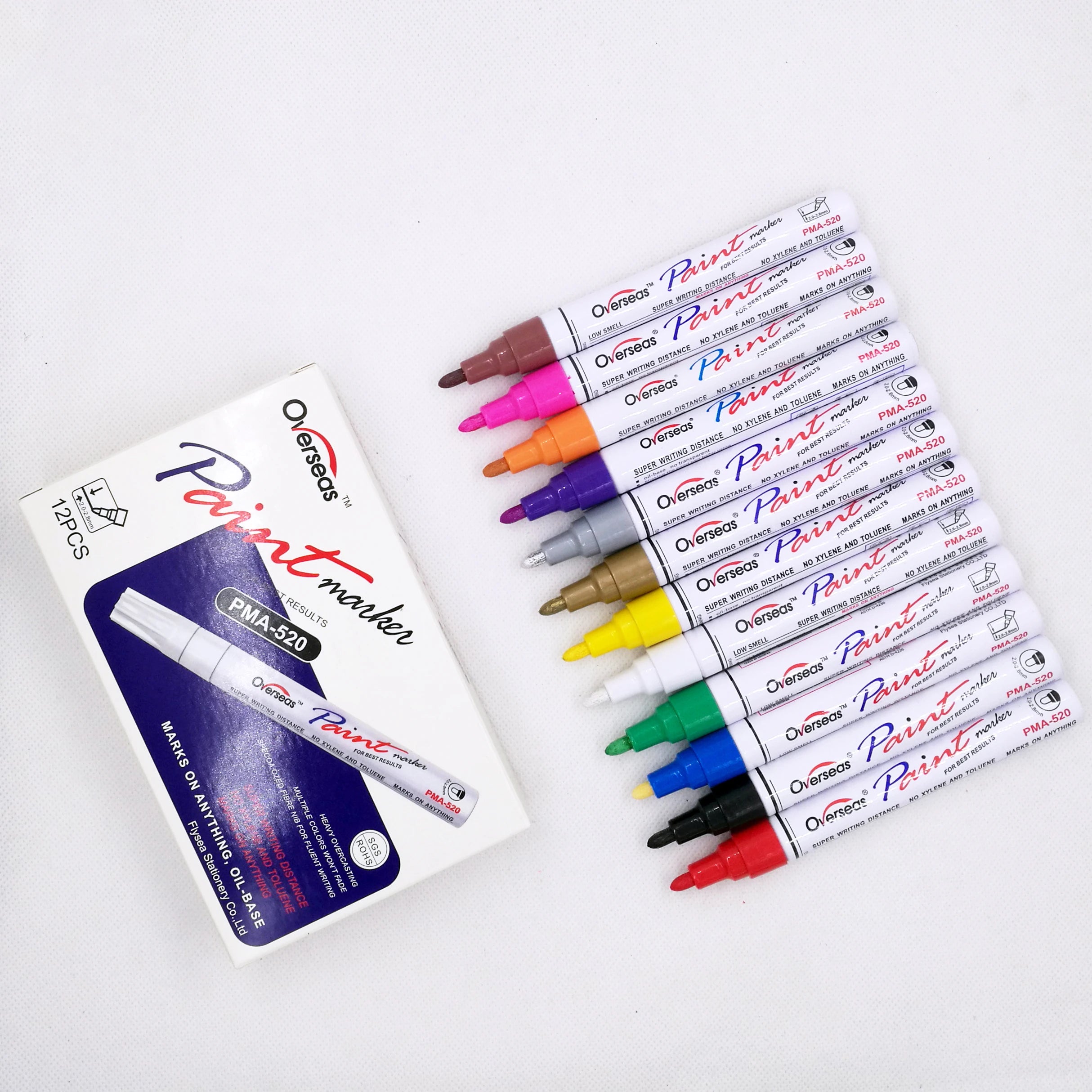 High Quality Custom Tire Metallic Paint Marker Industrial Graffiti Permanent Ink for Fabric Writing