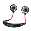 2022 Hot Sale Home & Outdoor Rechargeable Electric air Cooling ultra Thin Neck Fans Portable Bladeless Neck Fan With Three Speed