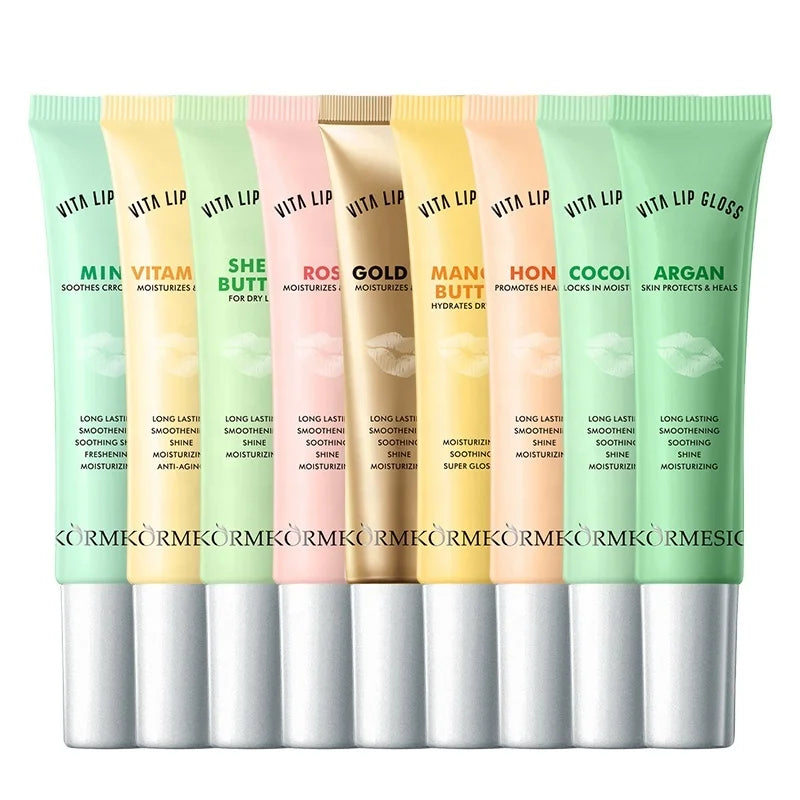 OEM Private Label KORMESIC Vitamin Colorful Charm Bright Lipstick Natural Waterproof Lip Gloss Makeup Cosmetics