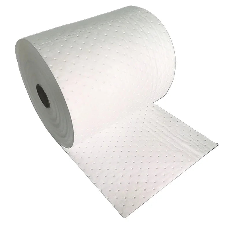 Super Absorbent 100% PP Heavyweight 4mm Cabin Oil Absorbent Pads Roll High Quality Environmental Product Oilspillpro OOA-R0300