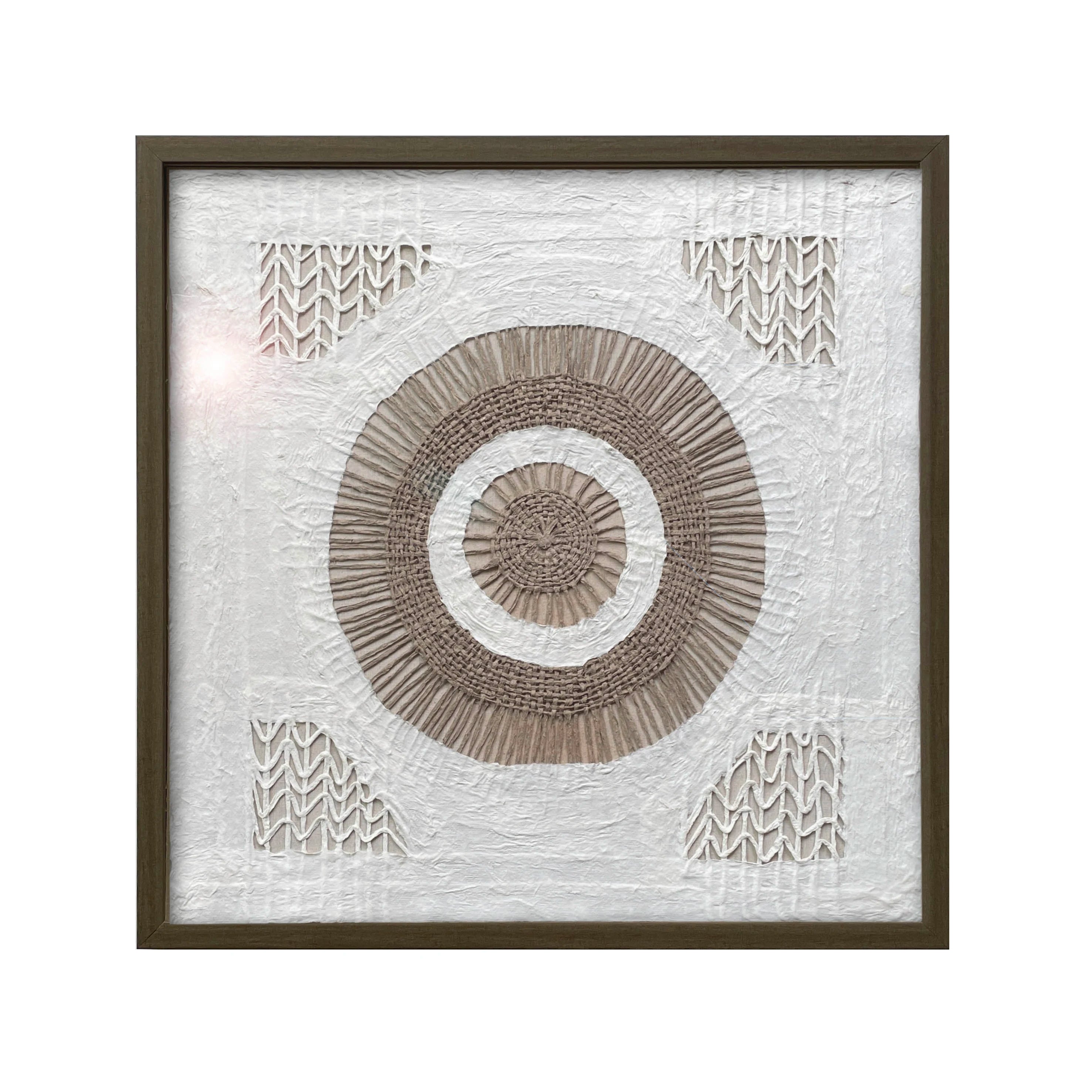 Rural Abstract Vortex Xuan Wall Art Decorative Belt Front Plastic Modern Home Decor Shadow Box Frame