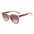 Trendy PC Wood Big Square Women Men Anti-UV400 Wood Sunglasses Spring Hinges for Wooden Sunglasses