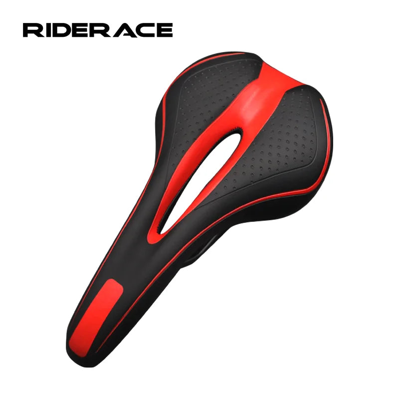 RIDERACE Gel MTB Hollow Saddle Road Bicycle  Cushion Seat Ultralight Practical PU Leather Comfortable Men Cycling Accessories