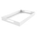 RAY YI Customized Modern Clear Decorative White Acrylic Serving Trays Wholesale