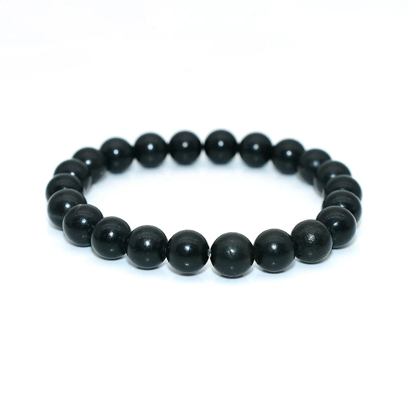 Factory Wholesale Natural Stone and Pearl Beads 6/8/10mm Shungite Round Beads for Women Men for Jewelry and Accessories