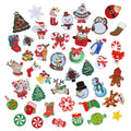 Xmas Holiday Decoration Ornament Embroidered Christmas Iron on Patches Hot Selling in Sets