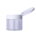Wholesale Clear Body Butter Jars 60ml 120ml 150ml PET Plastic 8oz Container with Flip Cap Round Shape Plastic Pots Screw Lid