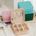 Factory Wholesale Small Jewelry Box Pink Pu Leather Jewelry Display Organizer Travel Portable Mini Jewelry Storage Box