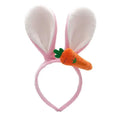 Factory Wholesale Cute Bunny Hair Band Sweet Party Hairbands 8 Colors Plush Rabbit Ears Headband