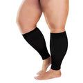 Plus Size 7XL Leg-Support Prevent Varicose Veins Unisex 20-30 Mmhg Shin and Calf Sleeve Knee High Footless Compression Socks