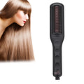 Heated Ceramic Comb Electric Hair Straightening Fast Hair Straightener Brush for Hair